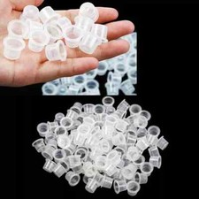 300x Tattoo Ink Caps Plastic Cups Supplies Mixed Size Pigment Holder S M L