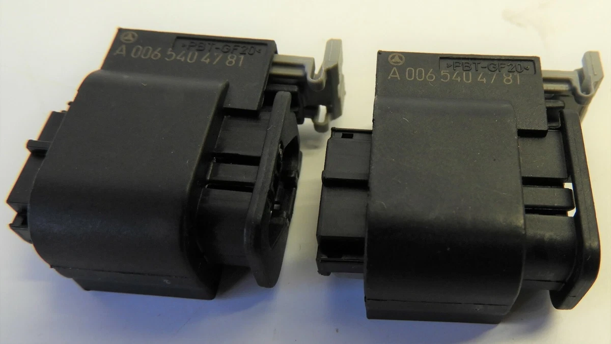 Lot of 2 Connector A 006 540 47 81 Delphi Mercedes PBT GF20 OEM 