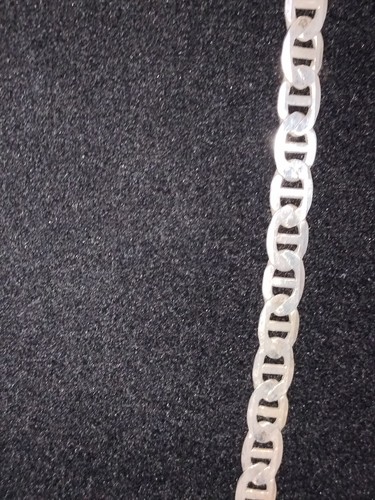 Pesado 33,7 g sólido 925 Italia plata de ley 20” 9 mm Gucci Mariner collar de cadena - Imagen 2 de 8