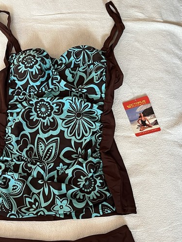 Tankini Größe 42 Cup B/C In Braun Petrol NEU - Bild 5 von 8