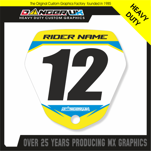 REVVI 12 - 16 INCH PLUS CUSTOM FRONT NUMBER BOARD GRAPHIC STICKER DECAL - Picture 20 of 20