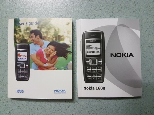2x NOKIA 1600 User's Guide VERY RARE Collectible - phone manual book instruction - 第 1/2 張圖片