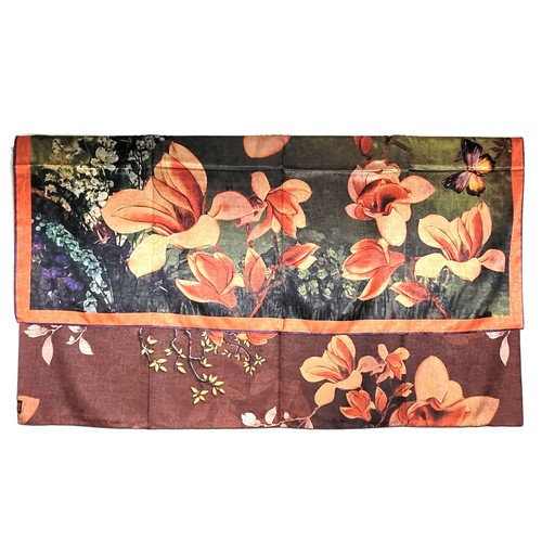 NWT Silk Scarf 53"x53" Double Sided Super Large Square Shawl Wrap XiangYunSha - Picture 72 of 265