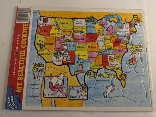 Puzzle Corner My Beautiful Country 12 piece puzzle Vintage - Picture 6 of 12