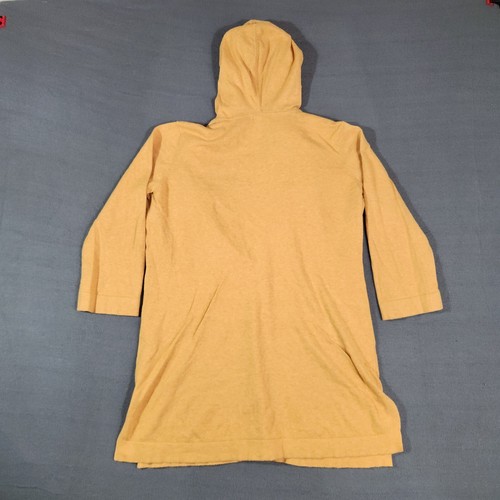 Eileen Fisher Shirt Women Medium Cashmere Blend Lagenlook Deep V Hooded - Picture 8 of 9