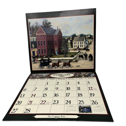 2005 LANG FOLK ART CALENDAR Paintings of Linda Nelson Stocks 23rd Edition - Picture 4 of 10