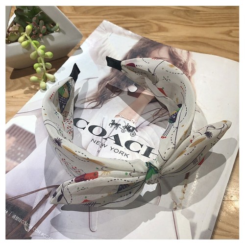 women Wide Soft Headband Korean Girls Floral Alice band hair bands polka Dot UK - Picture 13 of 29