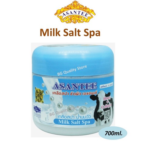 ASANTEE Salt Spa Soap 700ml. Body Scrub Milk Honey Collagen Bright Smooth Skin - Picture 10 of 13