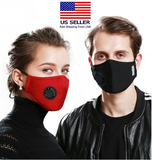FROM JAPAN専用 Cotton Face Mask w/ 2 Carbon Filter Cotton Anti Haze Fog