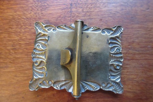 Antique Brass belt buckle Buckle - vintage 1800s era - Picture 3 of 6