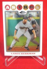 Lance Berkman Topps Chrome MLB 2008 Baseball Card #100 MT