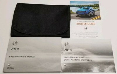 2018 BUICK ENCORE OWNERS MANUAL PREMIUM LEATHER CONVENIENCE CXL