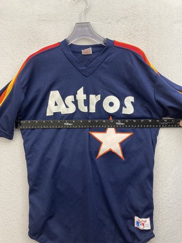 80er LEER AUTHENTIC VINTAGE HOUSTON ASTROS RAWLINGS TRIKOT GR 40 - Bild 4 von 11