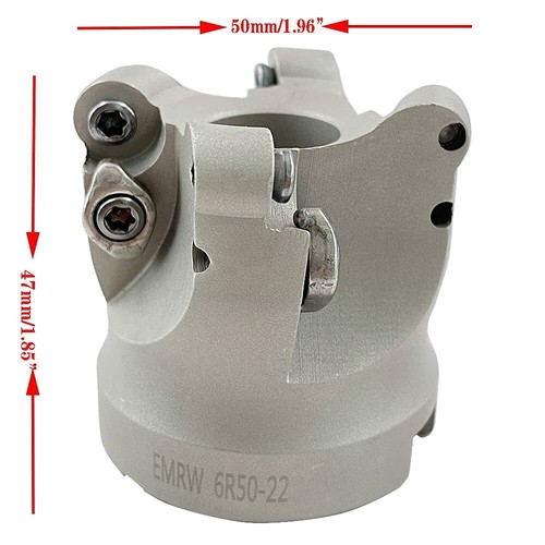 1× EMRW 6R50-22 4Flute 50mm CNC Carbide Face Milling Cutter,For RPMT1204 Insert - Imagen 1 de 8