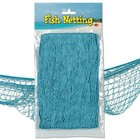 TURQUOISE FISH NETTING UNDER THE SEA NAUTICAL PARTY ROOM DECORATION