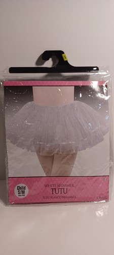 WHITE SHIMMER TUTU CHILD GR. S/M, NEU - Bild 1 von 3