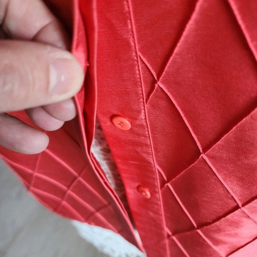 EUC Carlisle 100 % Seide rötlich rosa Bluse Top Knopfleiste makellos 6 HH6 - Bild 8 von 9