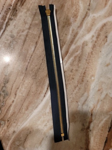 Menge 5 10" RiRi Reißverschluss, 1-fach geschlossen. Dunkelblau und Gold, LOUIS VUITTON - Bild 6 von 7