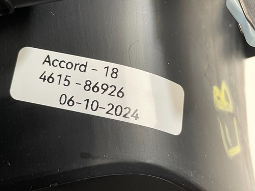 18-20 HONDA ACCORD DASH DASHBOARD SPEEDOMETER CLUSTER BEZEL COVER TRIM # 86926 - Picture 7 of 7