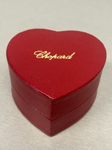 CAJA DE EXHIBICIÓN ORIGINAL DE ANILLO DE PLATA ESTERLINA EN FORMA DE CORAZÓN CHOPARD - ¡MUY BONITA! - Imagen 2 de 16