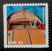 4161 MNH 2007 41c Chris Craft Wooden Boat Racing Runabout split cockpit 40mph