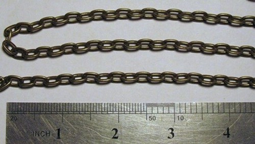 By-the-Foot 5mm x 8mm Antique BRASS Finish CABLE Chain Sturdy Links Nickel-free - Picture 5 of 7