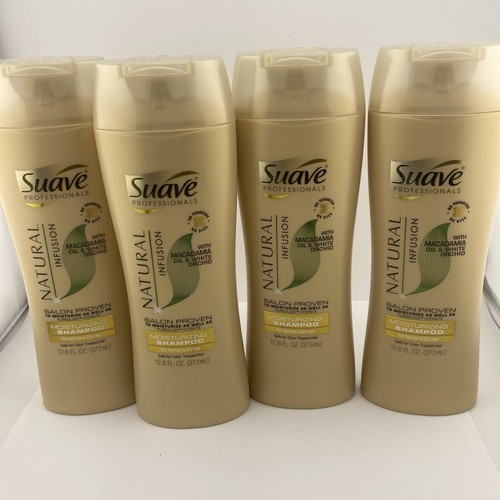 4 Suave Natural Infusion Feuchtigkeitsshampoo Macadamia Orchidee EINGESTELLT - Bild 1 von 14