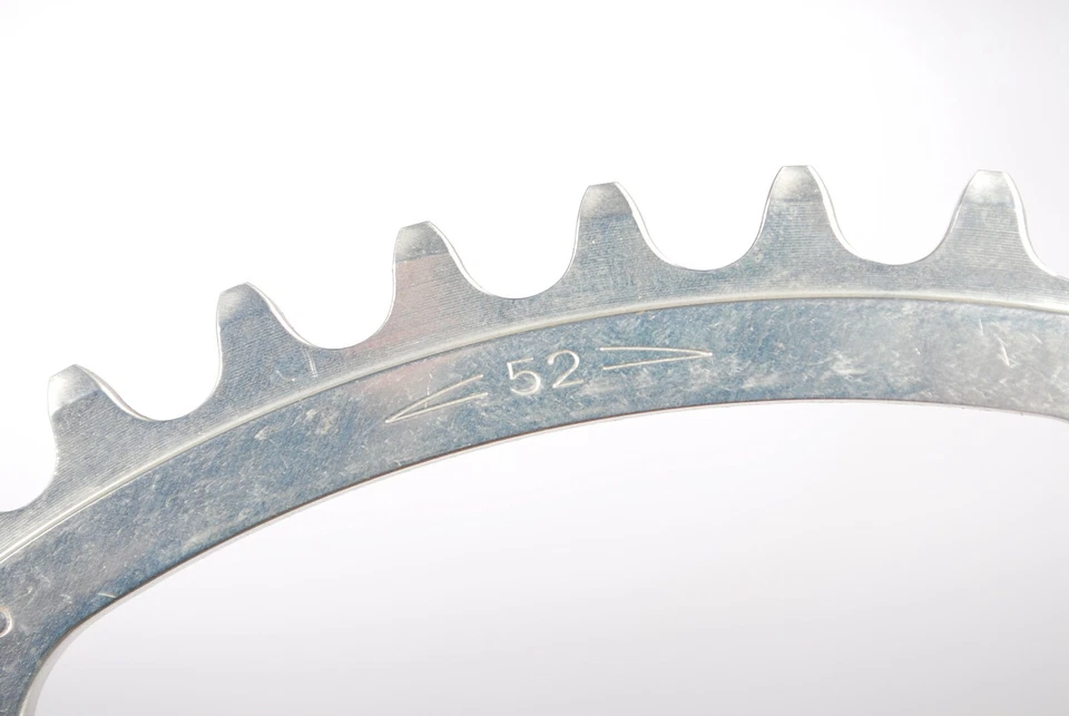 Велосипедная передняя звездочка Campagnolo Super Record Rossin с пантографом 144 BCD 52T новая из старых запасов - Изображение 3 из 4