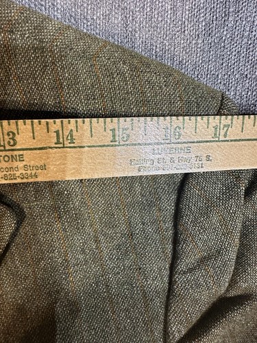 Magee Donegal Irish Tweed Blazer Mens M Green Cropped Button Up Vintage - Picture 16 of 18