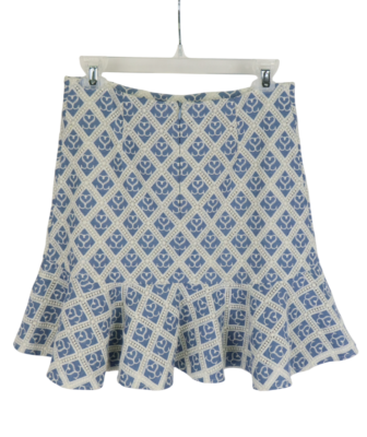 SANDRO Tweed Skirt Women'S Double S Guipure Embroidered Short | eBay