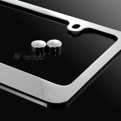 2pcs MAZDA 6 Gloss Black Stainless Steel License Plate Frame - Front & Back 3D - Picture 9 of 10