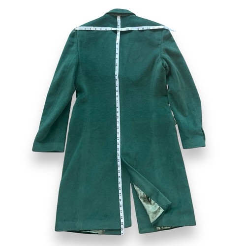 Giorgio Armani A Milano Borgonuovo 21 Green Cashmere Coat Women’s Italy Vintage - Picture 9 of 17