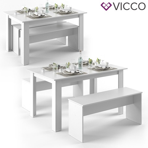 VICCO grupo de mesa Sentio - Grupo de asientos grupo de comedor mesa de madera - Imagen 8 de 8