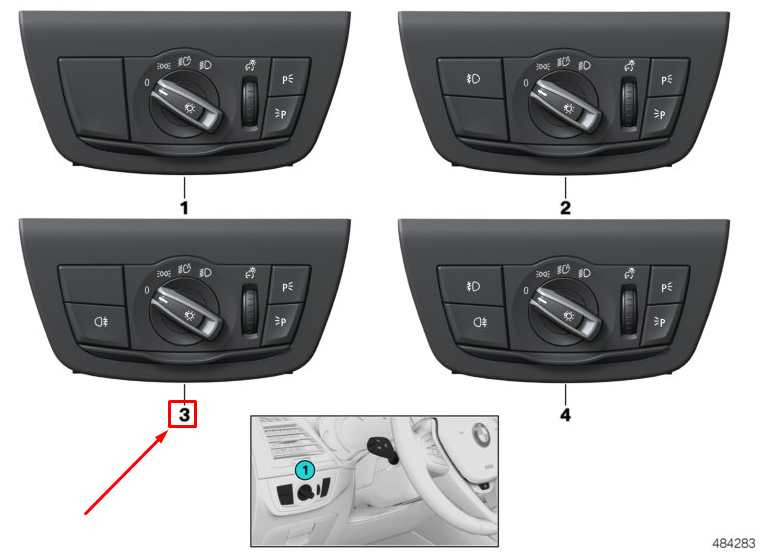 BMW X3 G01 X4 G02 Control Element Light Bedieneinheit Licht  