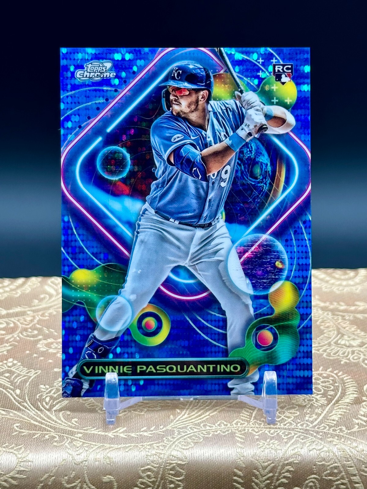 2023 Topps Cosmic Chrome Vinnie Pasquantino Blue Moon Refractor #d /99 Rookie RC