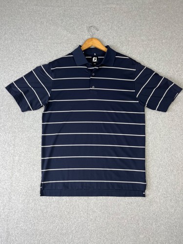 FootJoy Golfshirt Herren M blau Polo gestreift Weinberg Naples Country Club Golf - Bild 1 von 12