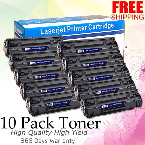 10xCE278A Toner For HP 78A LaserJet Pro M1536dnf LaserJet Pro Pro P1606dn P1566