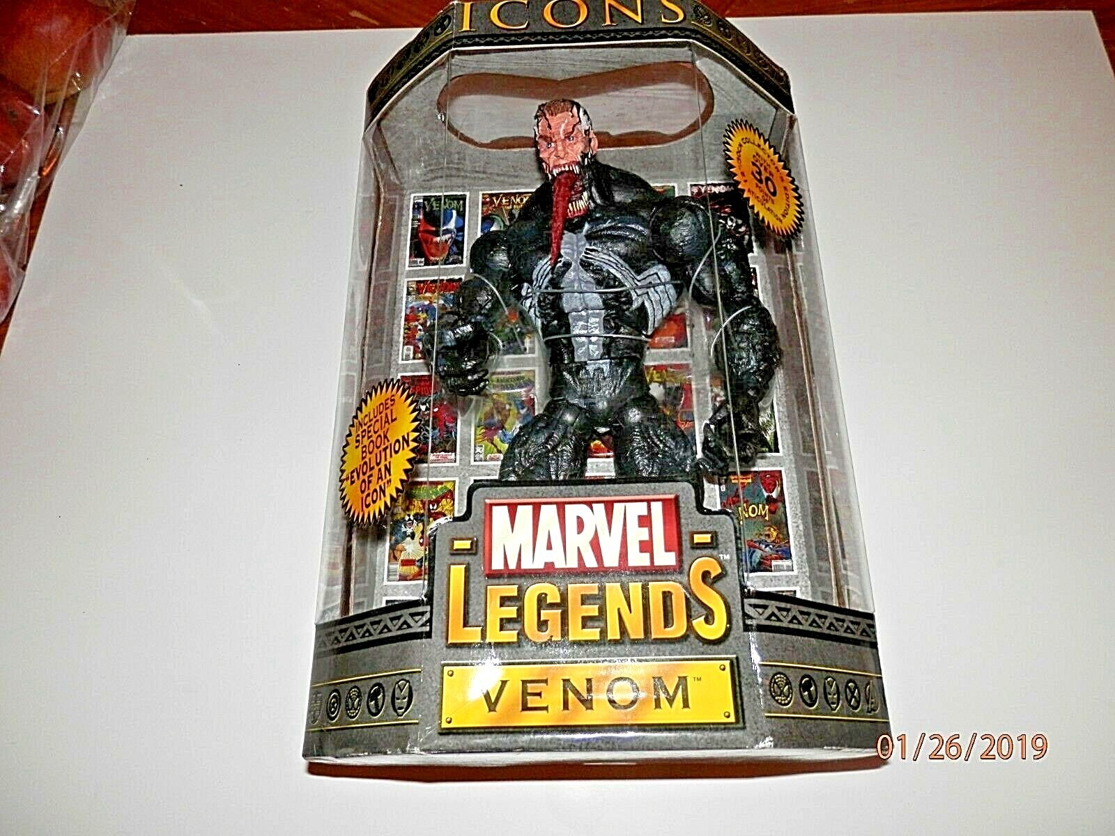 Marvel Legends Icons Venom 12” Unmasked Variant Figure (Sealed with Comic Book) Marvel Legends Icons Venom 12” Unmasked Variant Figure (Sealed with Comic Book)