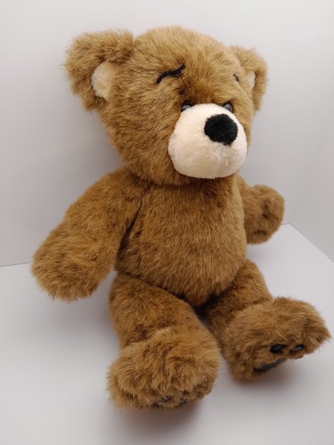 Build A Bear BEAREMY Peluche 15" Marrón Imitación Cuero Negro Pata Almohadillas De Colección 1997 - Imagen 4 de 12