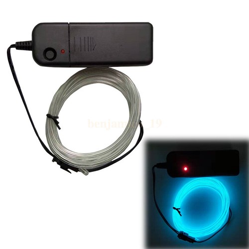 5 M Neon LED Lights Glow EL Wire String Strip Rope Tube Party Decor HOT SALE - Picture 21 of 22