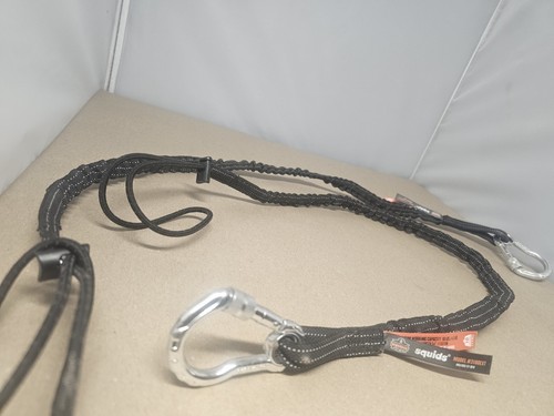 Squids 3100 Tool Lanyard with Single Carabiner, Standard Length, Black Qty:2 - Picture 3 of 3