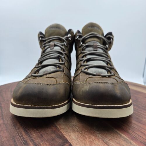 Merrell Moab 2 Mid Craft Boots Men's 10 Brown Leather Hiking Vibram Waterproof - Picture 2 of 11