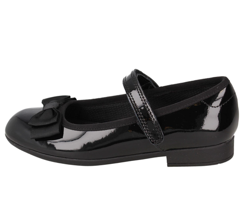 Clarks Scala Tap Younger Girls Kids UK 10 G Black Patent Leather School Shoes - Picture 3 of 8