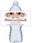 BLUSH PINK PEACH BOHO WEDDING BRIDAL SHOWER FAVORS WATER BOTTLE LABELS