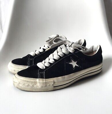 Vintage Converse One Star suede shoes USA made 90S / Kurt cobain Chuck taylor