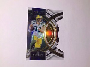 2023 Select Premier Level White Prizm Die-Cut Luke Musgrave RC 162/199 #166