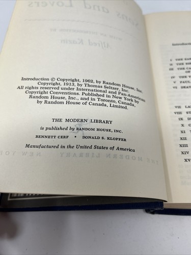 Sons and Lovers by D.H. Lawrence 1962 Modern Library HC DJ 333 333.1 415 Kazin - Imagen 8 de 12