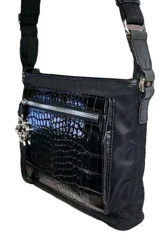 BRIGHTON TOLEDO TATE  MOCK CROCO CROSSBODY HIDDEN FRONT WALLET ORGANIZER *READ - Picture 7 of 17