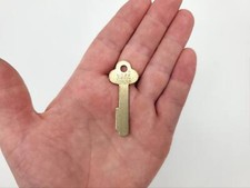 2x York Diebold Safe Deposit Lock Key Blanks 0.055"T x 0.355"W x 2.105"L Flat