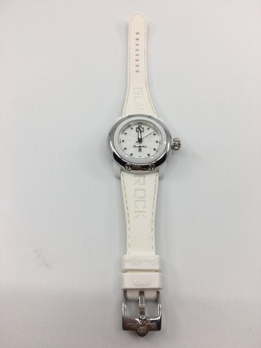 Reloj de silicona blanca Glam Rock para mujer GR64003-SLVM Palm Beach esfera plateada - Imagen 7 de 12